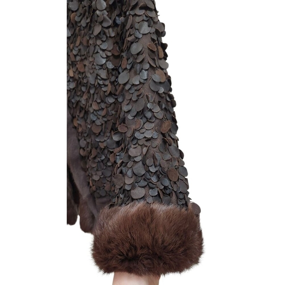 MAURIZIO PECORARO MILANG Reversible jacket made of natural rabbit fur S… - Picture 9 of 16